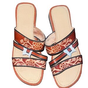 NWT Leather huaraches, genuine leather imported sandals